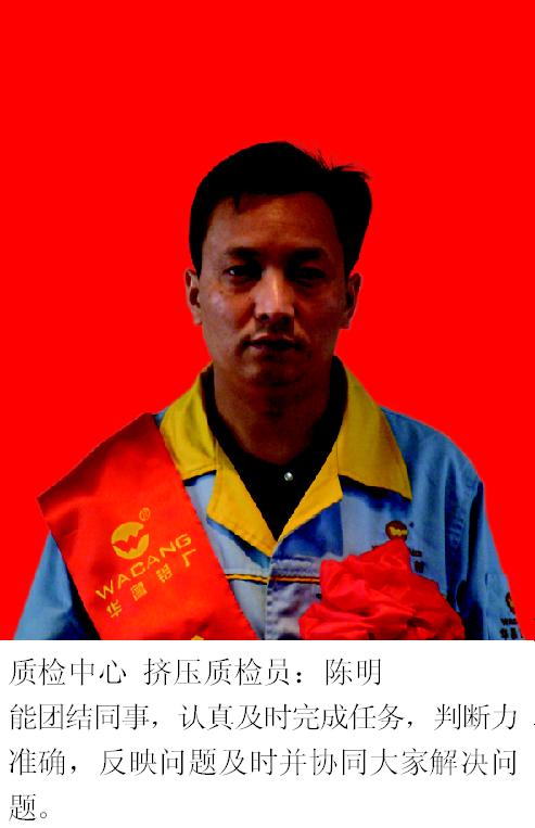 2008年度南宫NG28铝厂优异员工-伟昌铝材