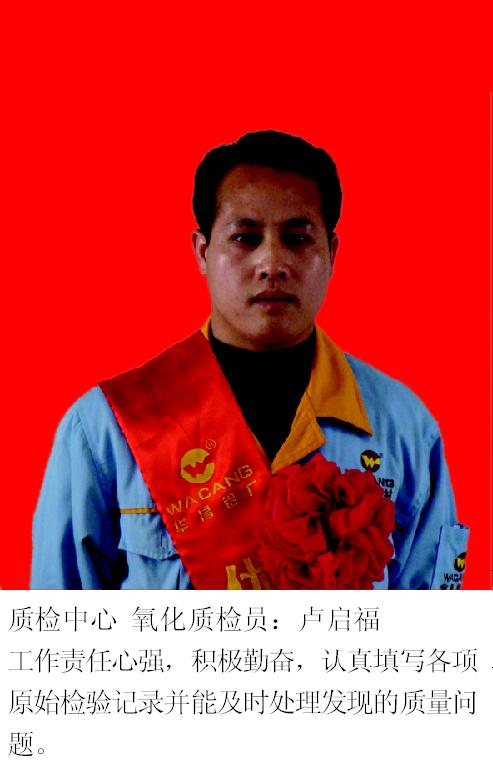 2008年度南宫NG28铝厂优异员工-伟昌铝材