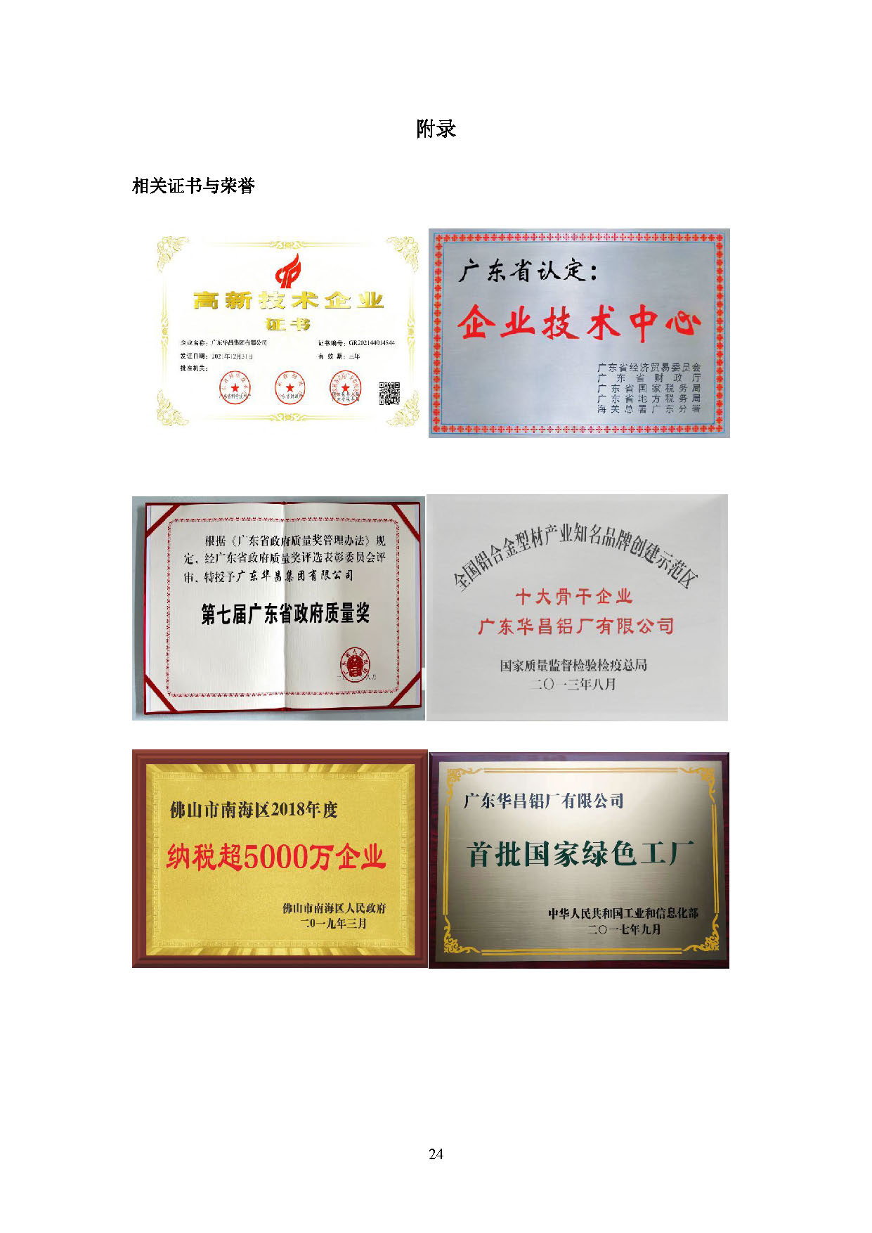 2024年度南宫NG28ESG报告-伟昌铝材